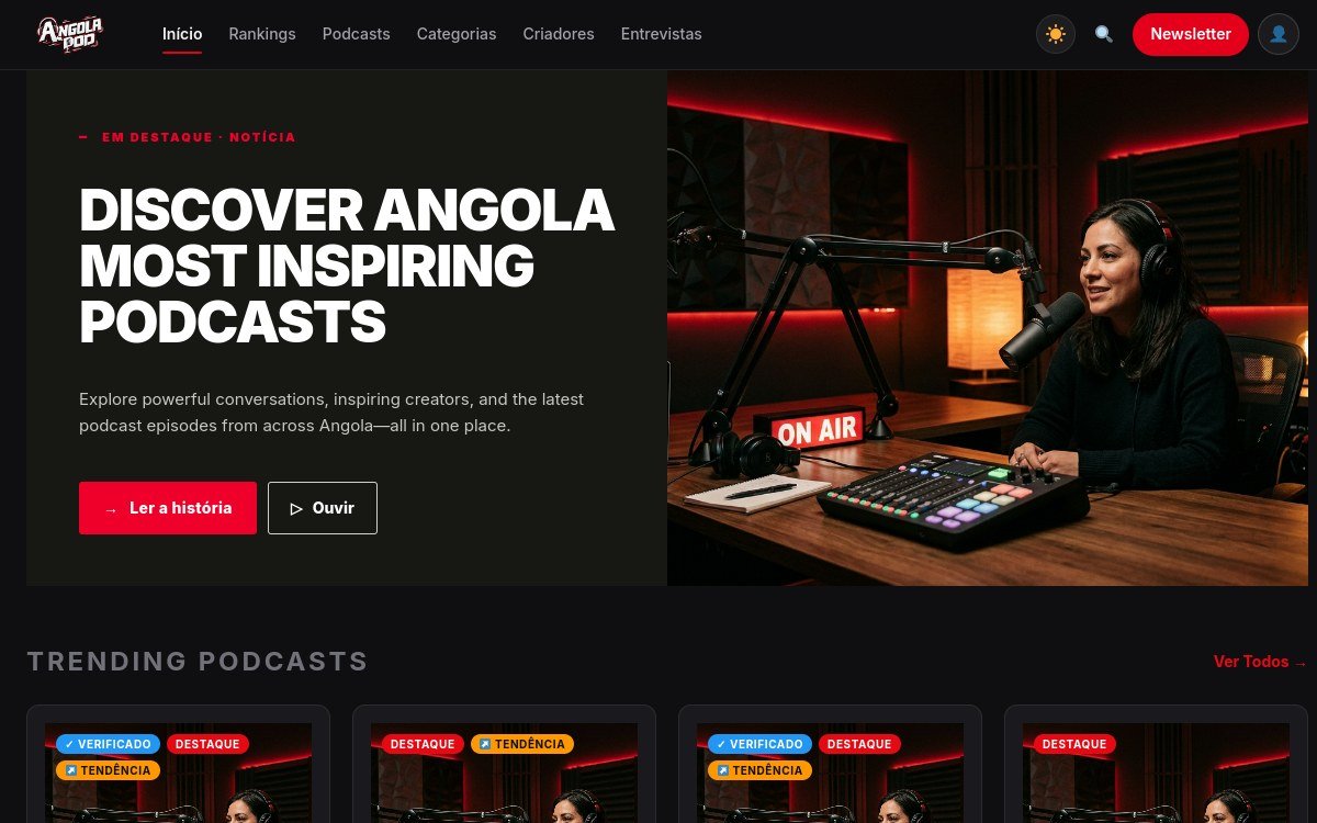 AngolaPod website